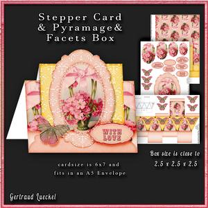 Stepper Card a Basket Full of Flowers 186