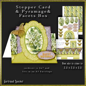 Stepper Card a Basket Full of Flowers 188