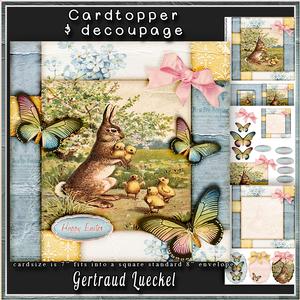 Easter is Coming Cardtopper with Inlet 190