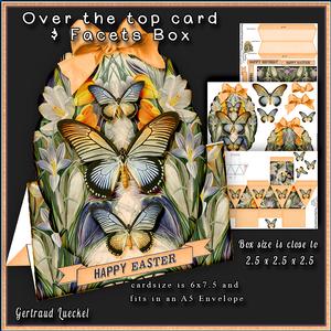 Over the Top Card with Facets Box Butterflies 194