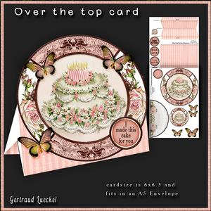 Happy Birthday Round Over the Top Fold Card 207