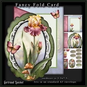 Fancy Fold Card Lillies 214