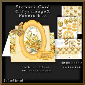 Stepper Card Yellow White Daffodils 217