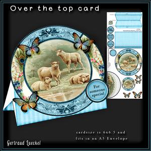 Round Over the Top Card Sheep 219