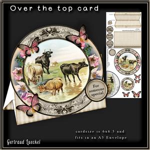 Round Over the Top Card Cows 220