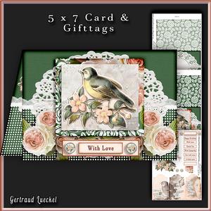 Card with Inlet a Little Bird Told Me 246