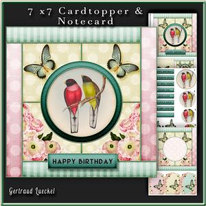 Cardtopper with Inlet Somebirdy 253