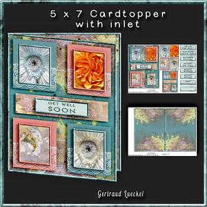 Cardtopper with Inlet All About Flowers 263