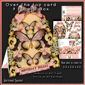 Round Over the Top Card Soft Flowers 286