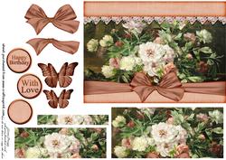 Cardtopper Soft Roses 310