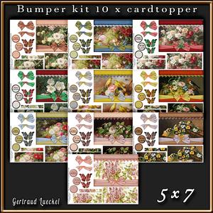 10 x Flowers and Bows Cardtopper Bumper Kit 1