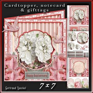 Cardtopper White Love 346