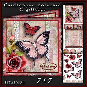 Cardtopper Butterfly 352