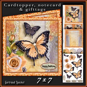 Cardtopper Butterfly 353