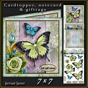 Cardtopper Butterfly 356