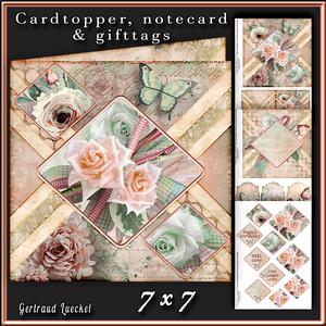 Cardtopper a Flower for You 364