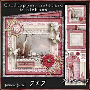 Cardtopper with Large Highbox Winter 370