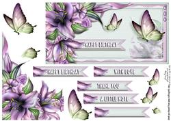 Cardtopper Sweet Lily 391