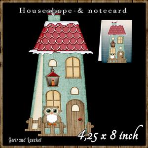 Houseshape Card 442