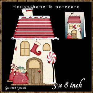 Houseshape Card 444
