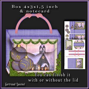 Smaller Box Purple Christmas Baubles 112