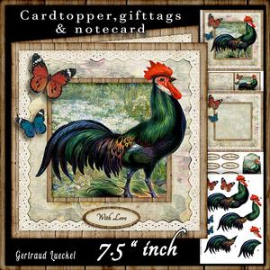 Vintage Country Rooster 479