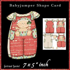 Babyjumper Shape Card Kit First Christmas Boy Red 522
