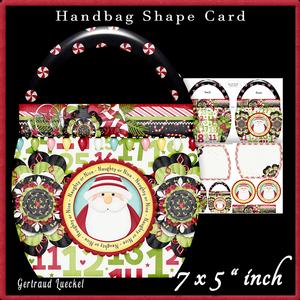 Handbag Shape Card Kit Naughty or Nice 125