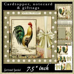 Vintage Soft Green Roster Cardtopper 528
