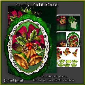 Fancy Fold Card Christmas Bells 534