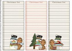 3 x Christmas List 118