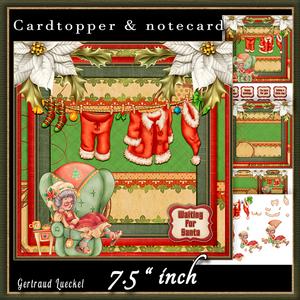 Cardtopper Waiting for Santa 553