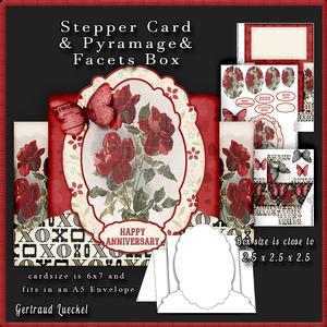 Stepper Card Red Roses 571