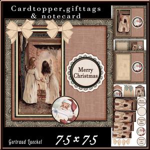Cardtopper Waiting for Santa 578