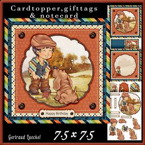 Cardtopper Best Friends Dog 596
