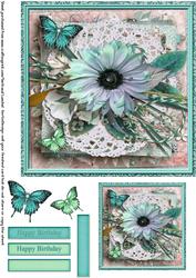 Cardtopper 7" Flowers Inch 112