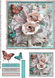 Cardtopper 7" Flowers Inch 113