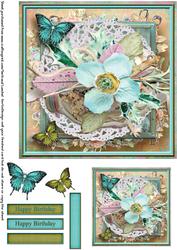 Cardtopper 7" Flowers Inch 119