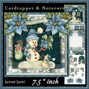 Cardtopper Cute Snowman 620