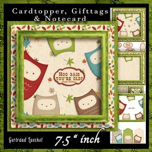 Cardtopper 5 Owls 678