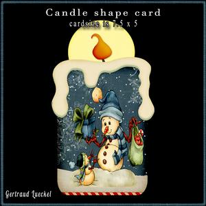 Candle Shape Card Presents Are for Everyone 683