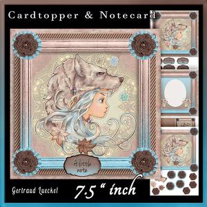 Cardtopper Frozen Wolf 707