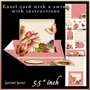 Easelcard with a Swing Pink 736