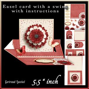 Easelcard with a Swing Red 739