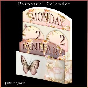 Perpetula Calendar Flower Roses 112