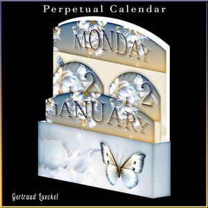 Perpetula Calendar Flower Roses 113