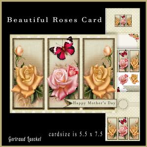 Beautiful Roses Card 848