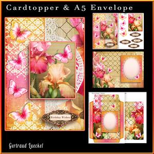 Cardtopper with Matching Envelope Iris 865