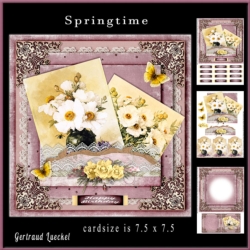 Springtime Cardtopper with matching Inlet 877