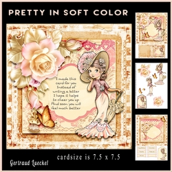 Pretty In soft colors Card Topper Kit 886